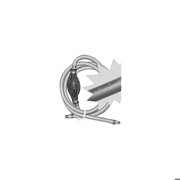 Fuel Line Assembly, Threaded on Both Ends, 8ft